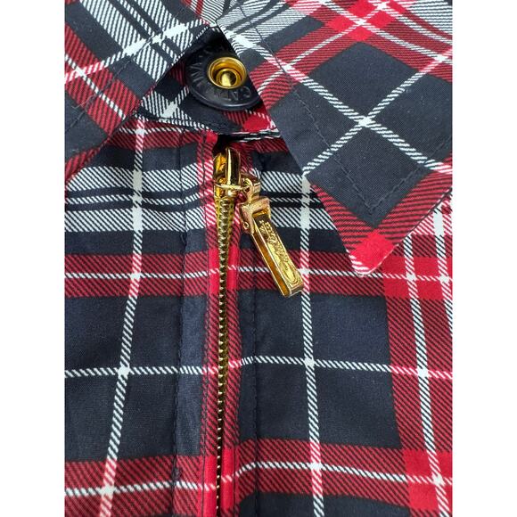 NEW!!"CATALINA" Women's Plaid Zip Up Windbreaker SZ S Boating Nautical Sailing - Picture 9 of 13